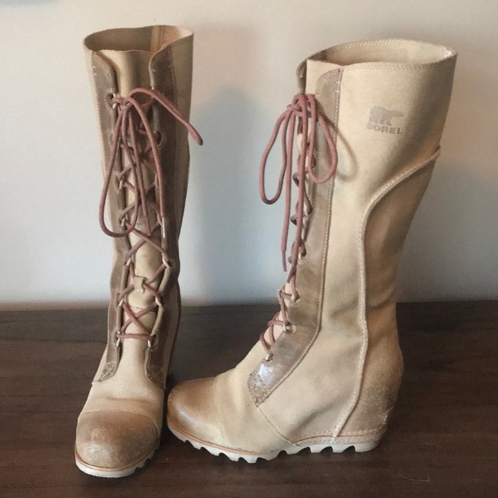 Sorel Cate the Great Wedge Lace Up Boots